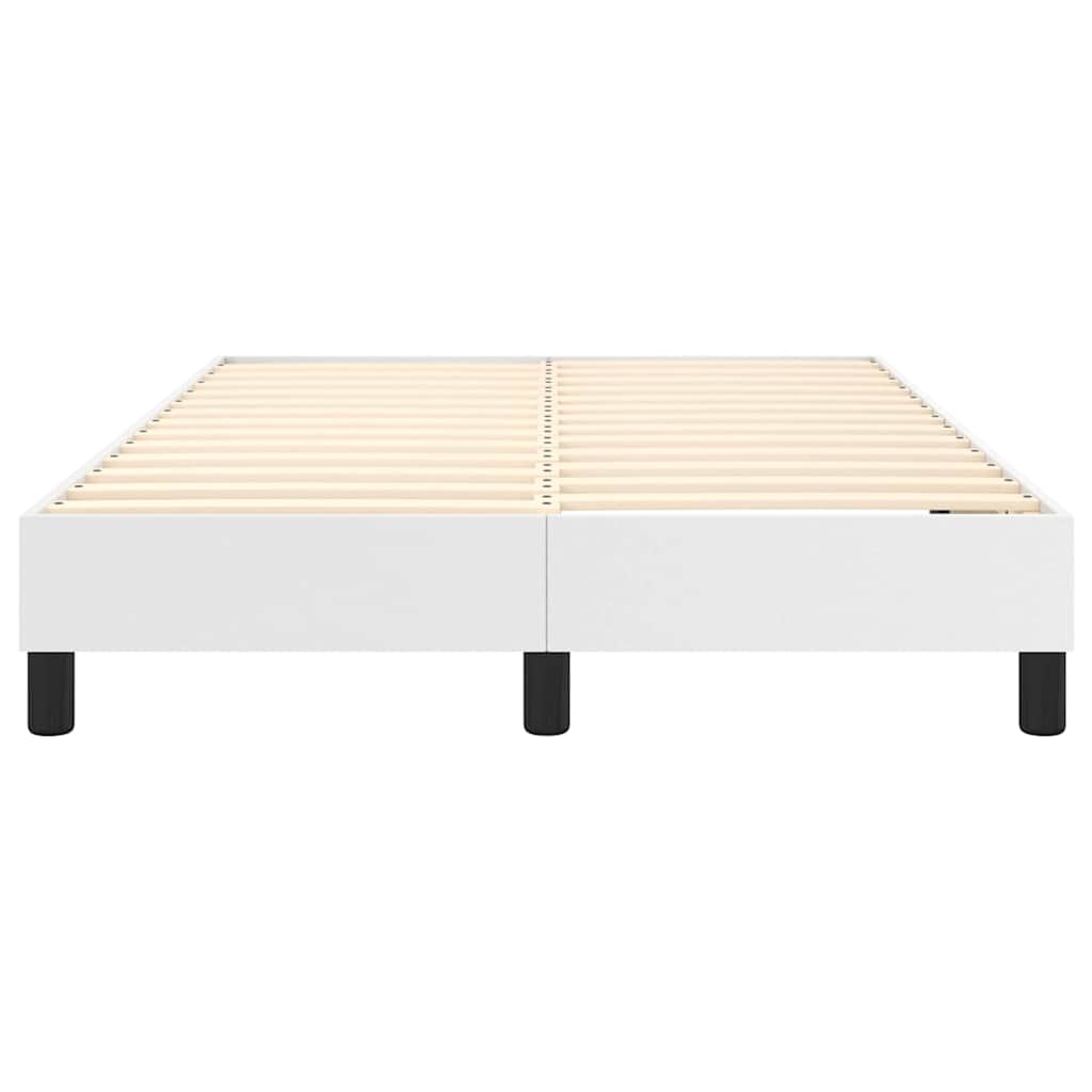 Boxspringbettgestell Weiß 120x200 cm Kunstleder