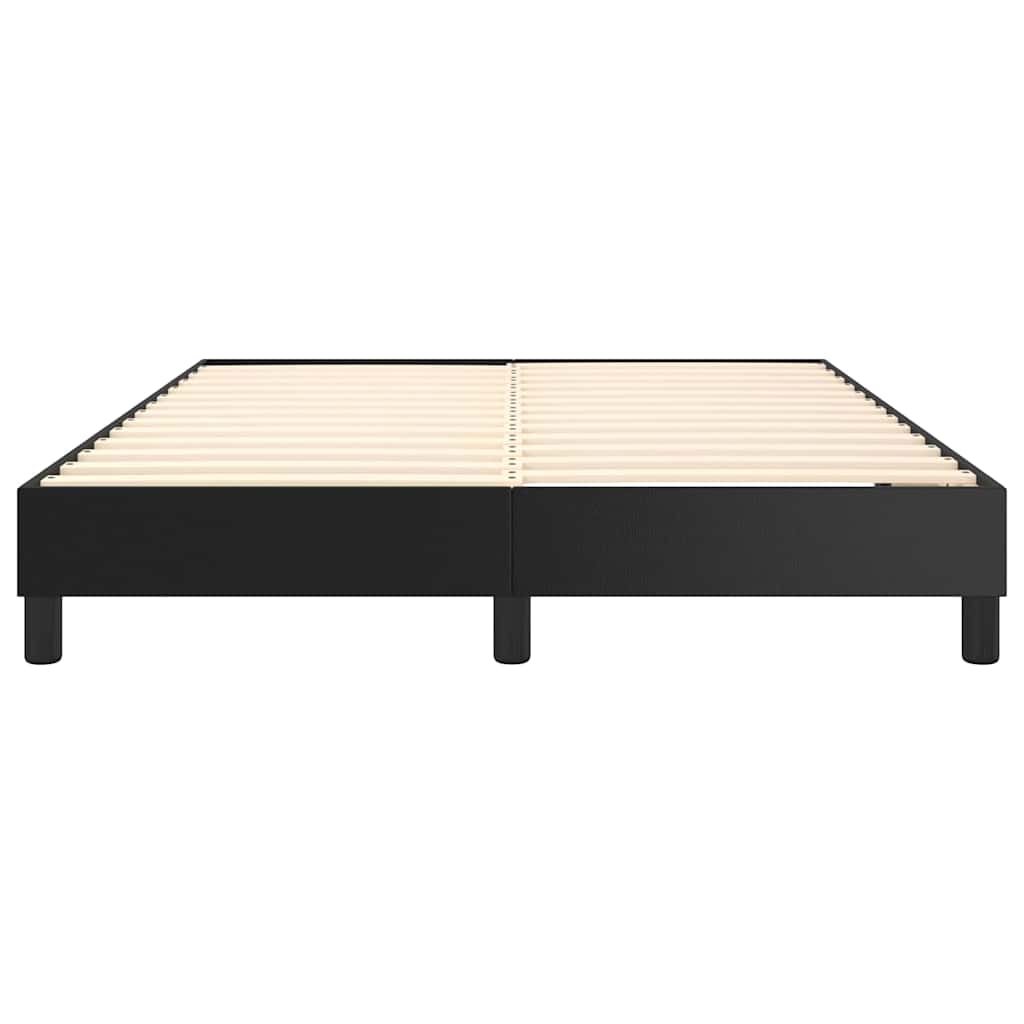Boxspringbettgestell Schwarz 140x190 cm Kunstleder