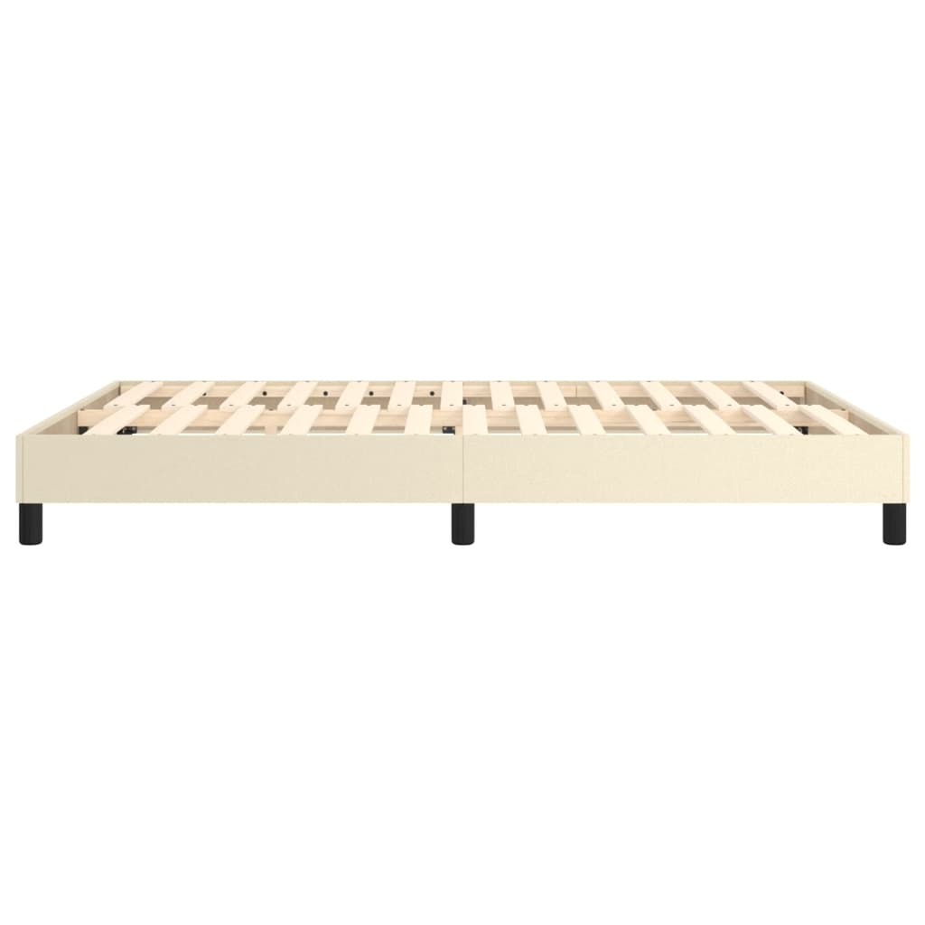 Boxspringbettgestell Creme 140x190 cm Kunstleder