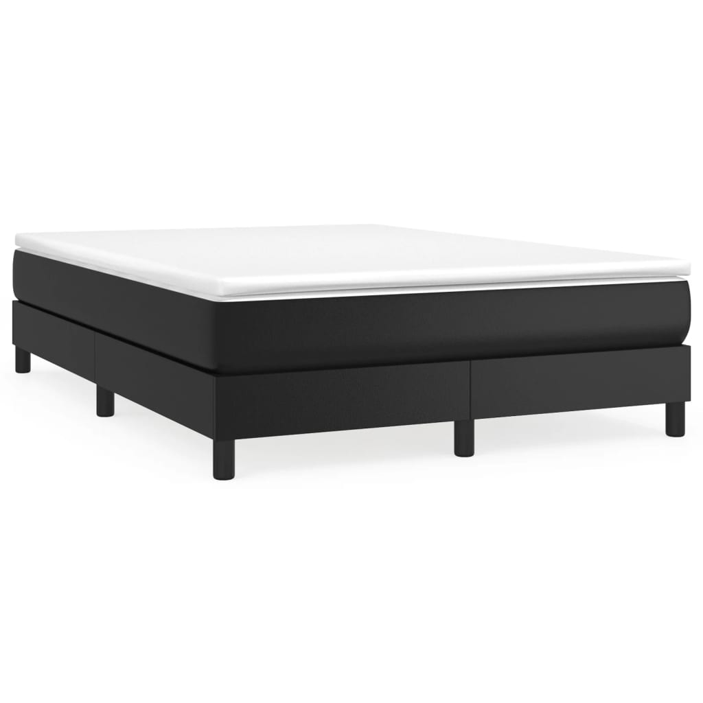 Boxspringbettgestell Schwarz 140x200 cm Kunstleder