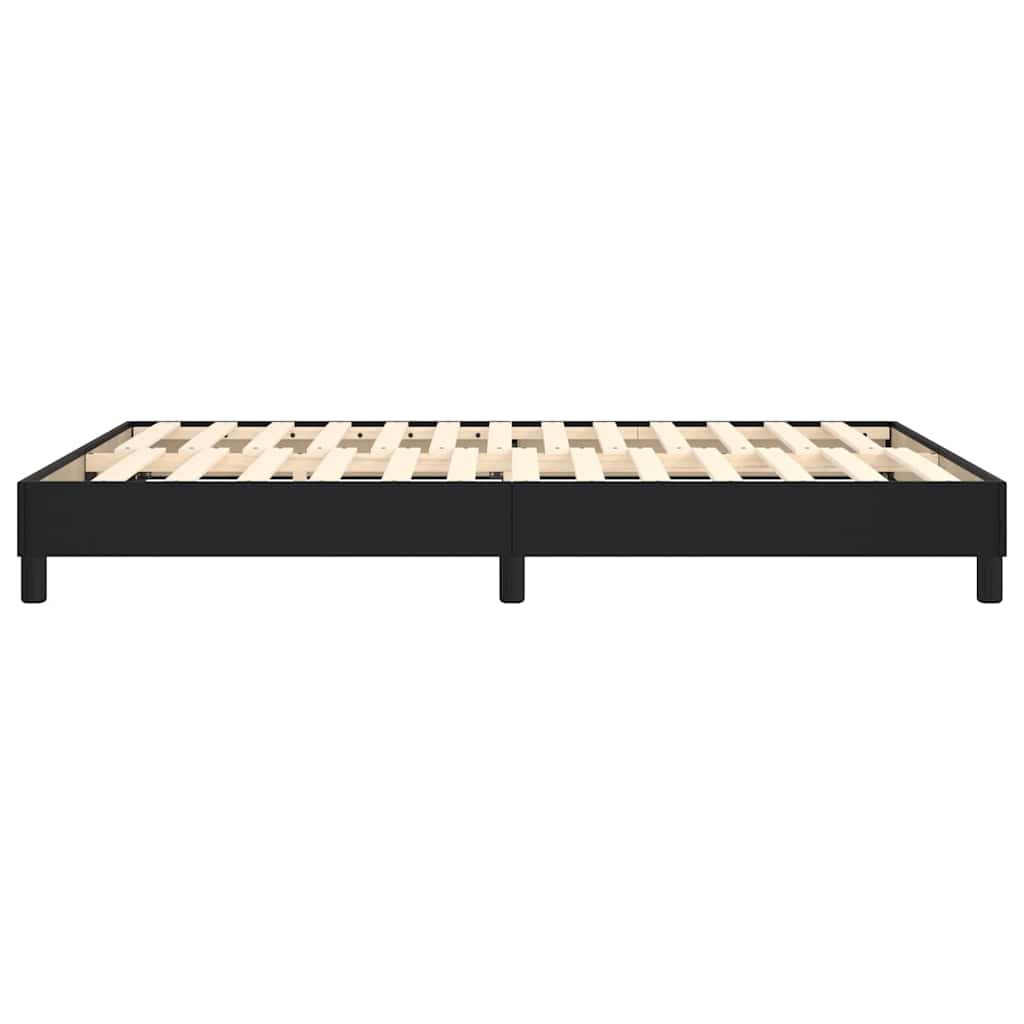 Boxspringbettgestell Schwarz 140x200 cm Kunstleder