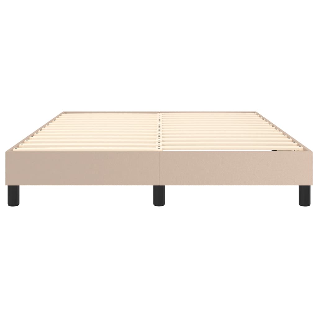 Boxspringbettgestell Cappuccino-Braun 140x200 cm Kunstleder