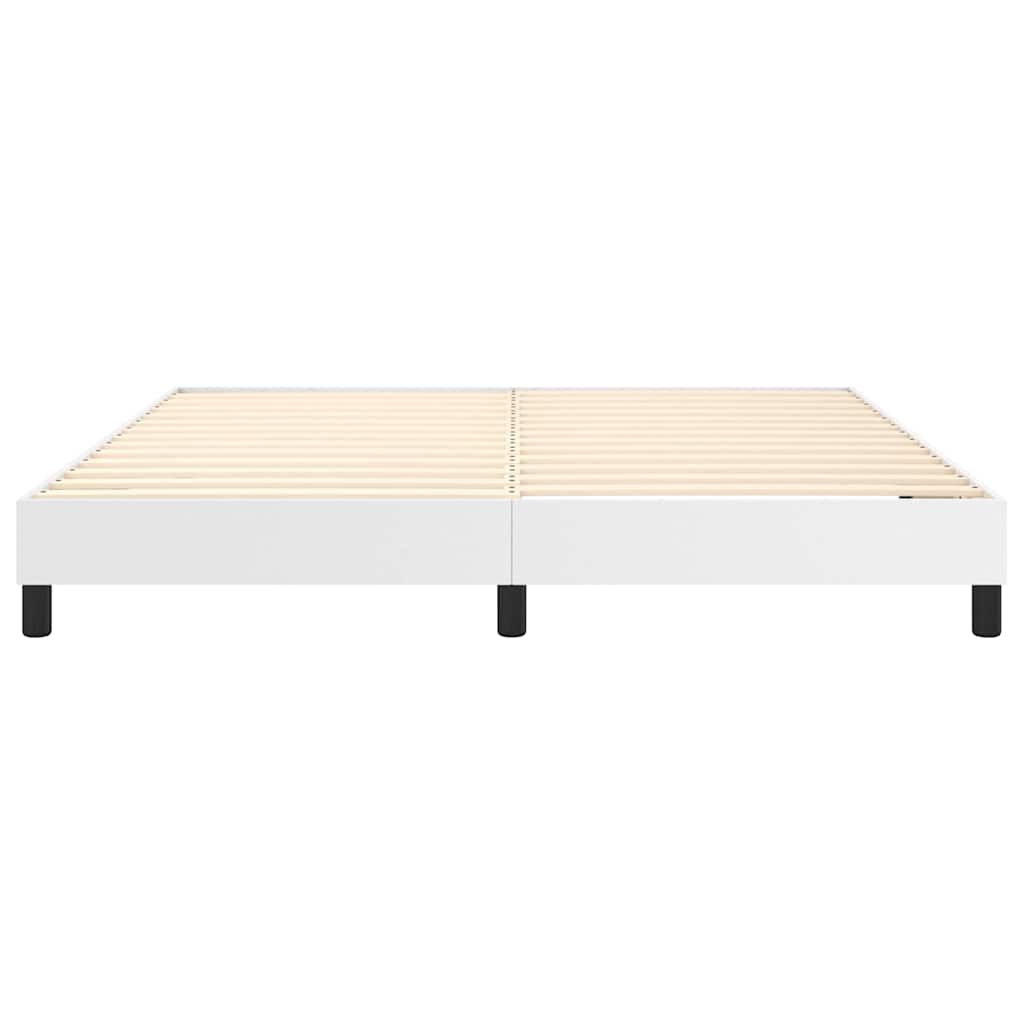 Boxspringbettgestell Weiß 180x200 cm Kunstleder