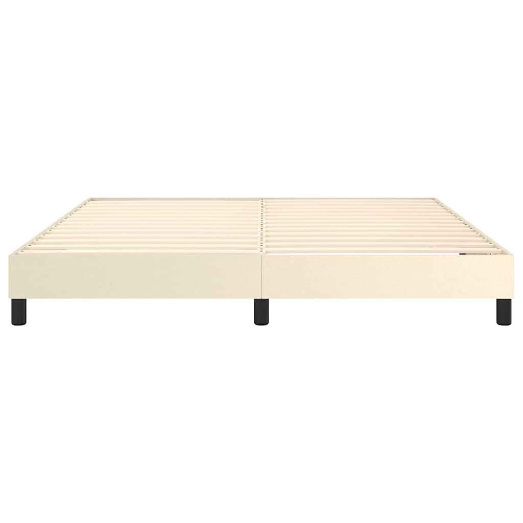 Boxspringbettgestell Creme 180x200 cm Kunstleder