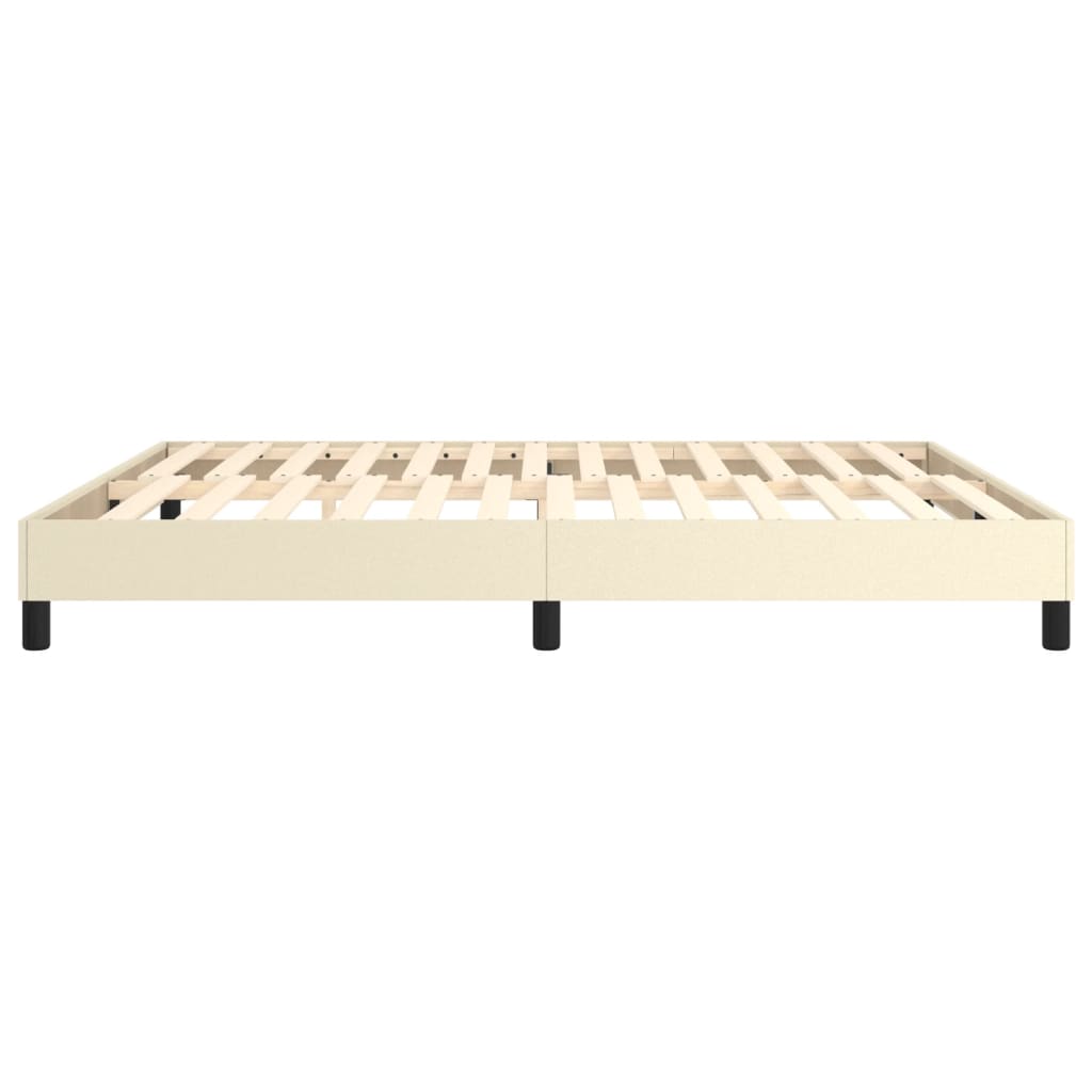 Boxspringbettgestell Creme 180x200 cm Kunstleder
