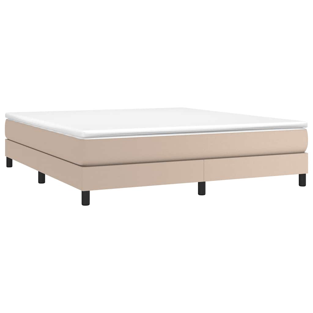 Boxspringbettgestell Cappuccino-Braun 180x200 cm Kunstleder