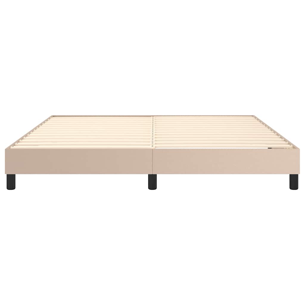 Boxspringbettgestell Cappuccino-Braun 180x200 cm Kunstleder