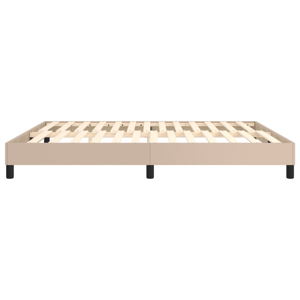 Boxspringbettgestell Cappuccino-Braun 180x200 cm Kunstleder
