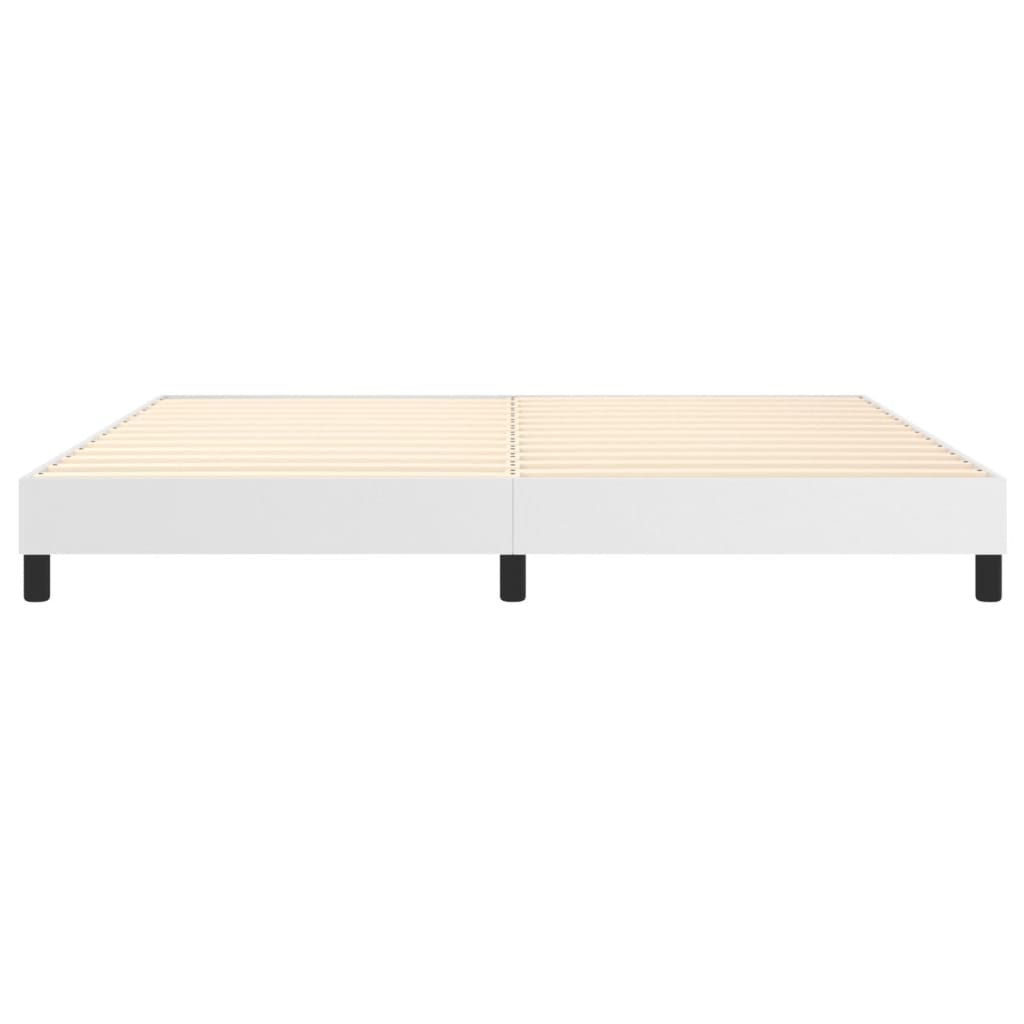 Boxspringbettgestell Weiß 200x200 cm Kunstleder