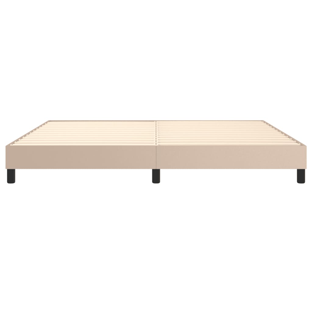 Boxspringbettgestell Cappuccino-Braun 200x200 cm Kunstleder