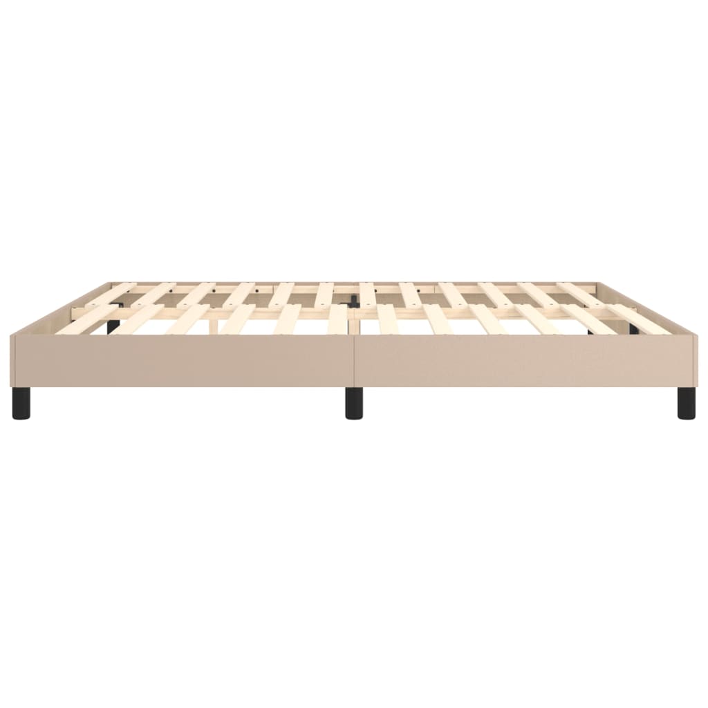 Boxspringbettgestell Cappuccino-Braun 200x200 cm Kunstleder