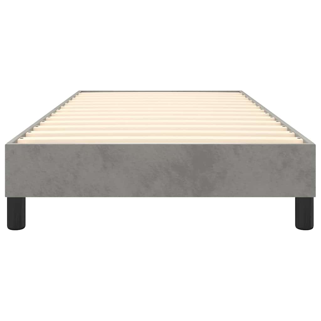 Boxspringbettgestell Hellgrau 80x200 cm Samt