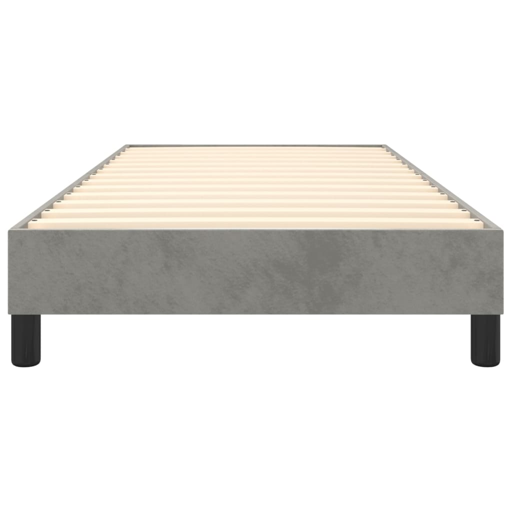 Boxspringbettgestell Hellgrau 80x200 cm Samt
