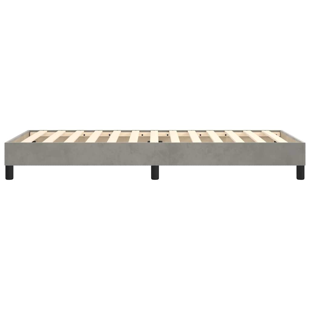 Boxspringbettgestell Hellgrau 80x200 cm Samt