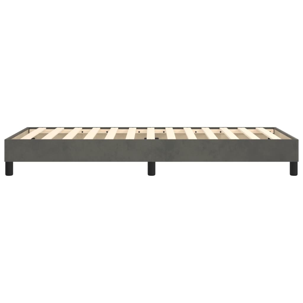 Boxspringbettgestell Dunkelgrau 80x200 cm Samt
