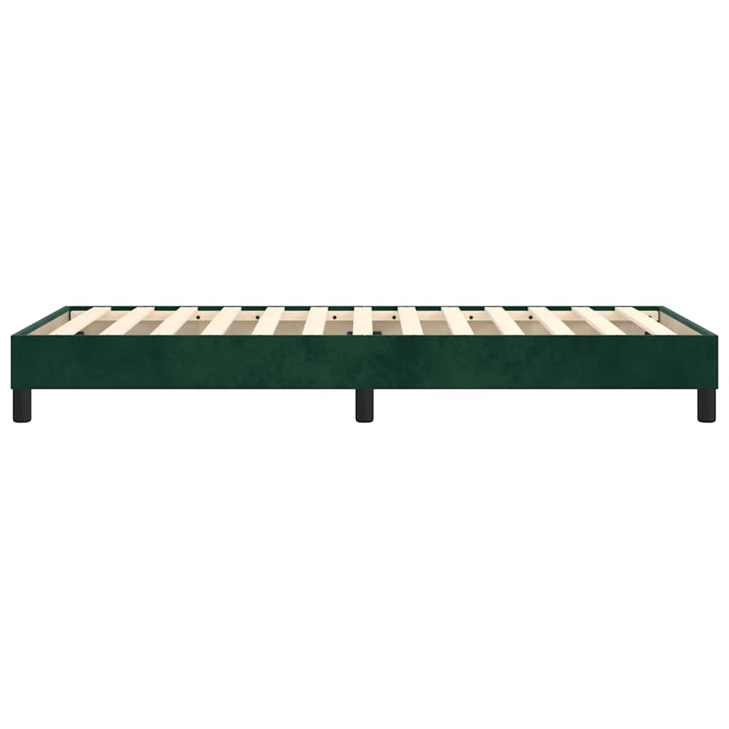 Boxspringbettgestell Dunkelgrün 80x200 cm Samt