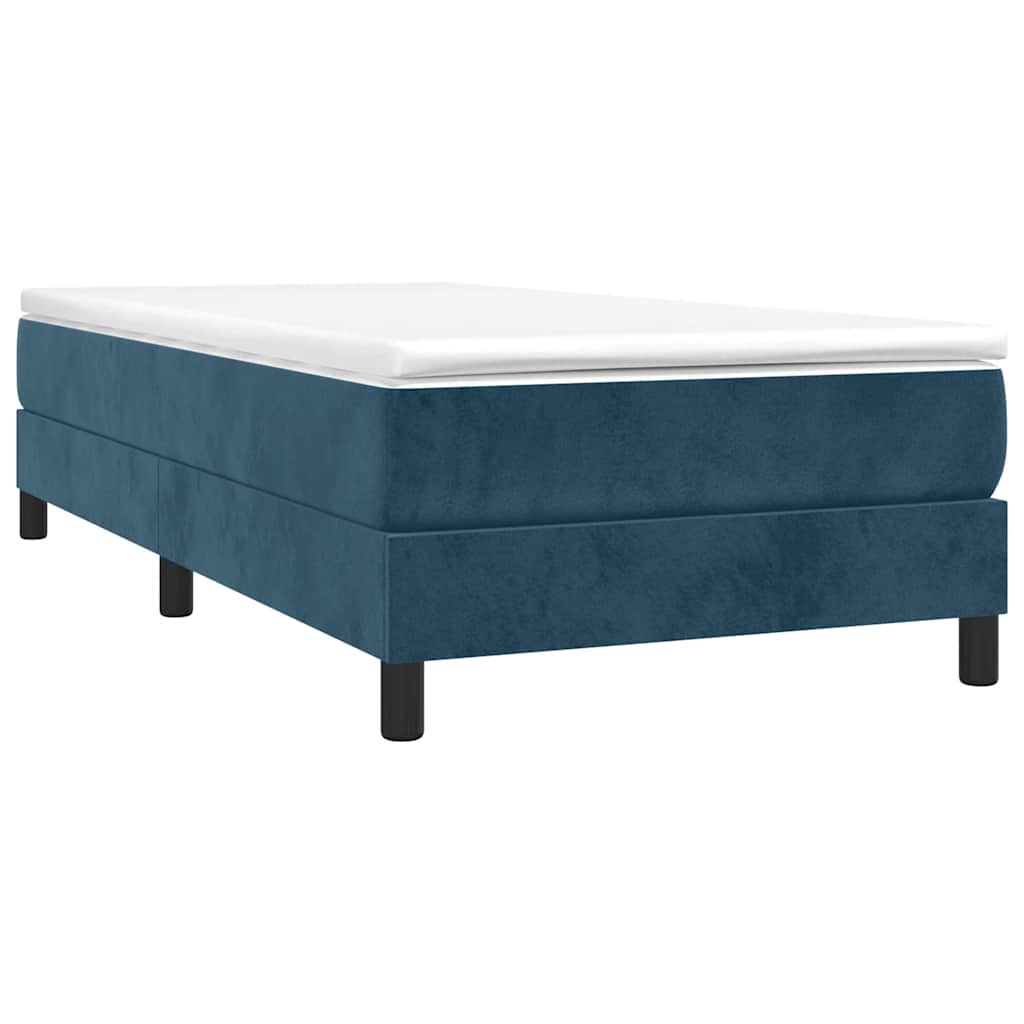 Boxspringbettgestell Dunkelblau 80x200 cm Samt