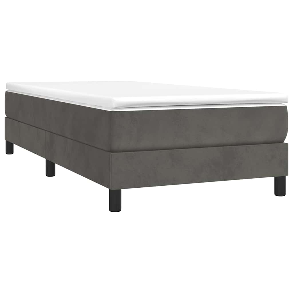 Boxspringbettgestell Dunkelgrau 90x190 cm Samt