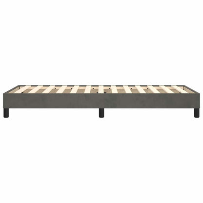 Boxspringbettgestell Dunkelgrau 90x190 cm Samt