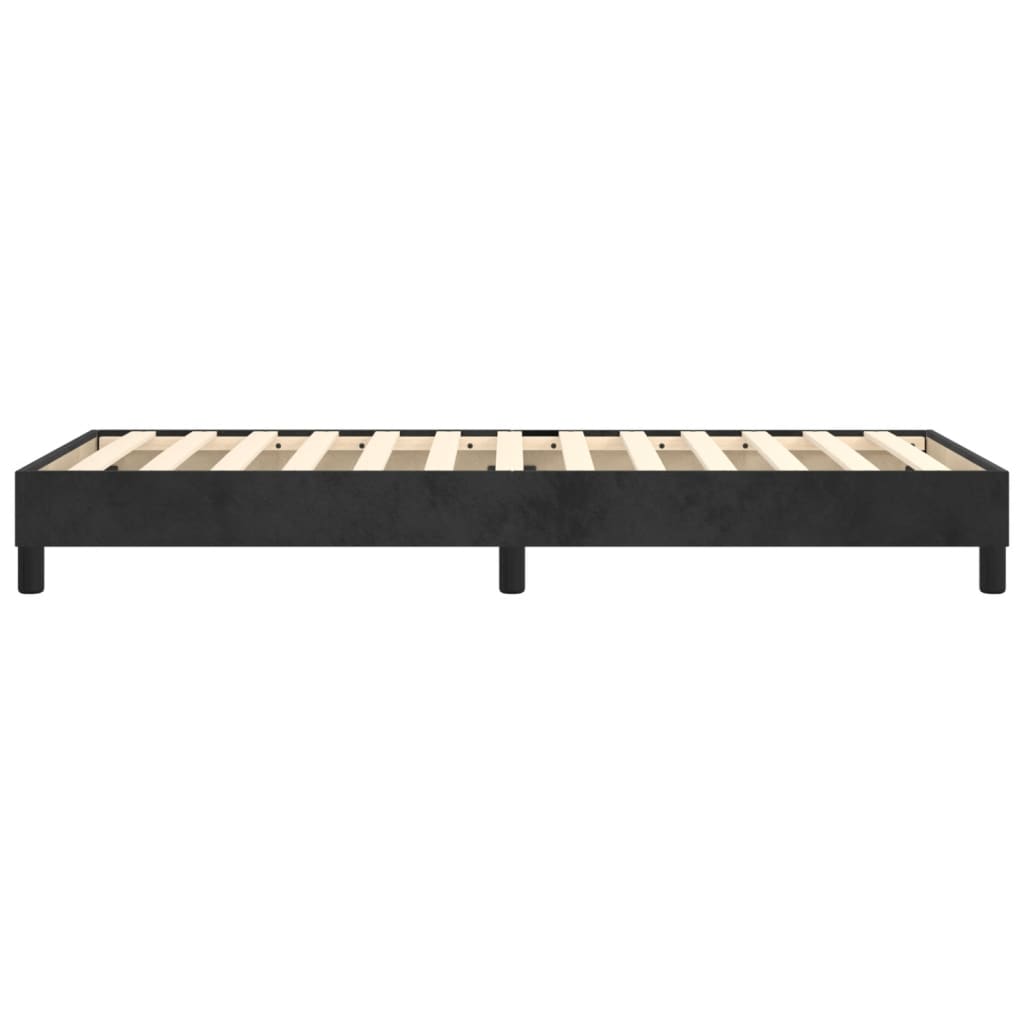 Boxspringbettgestell Schwarz 90x190 cm Samt