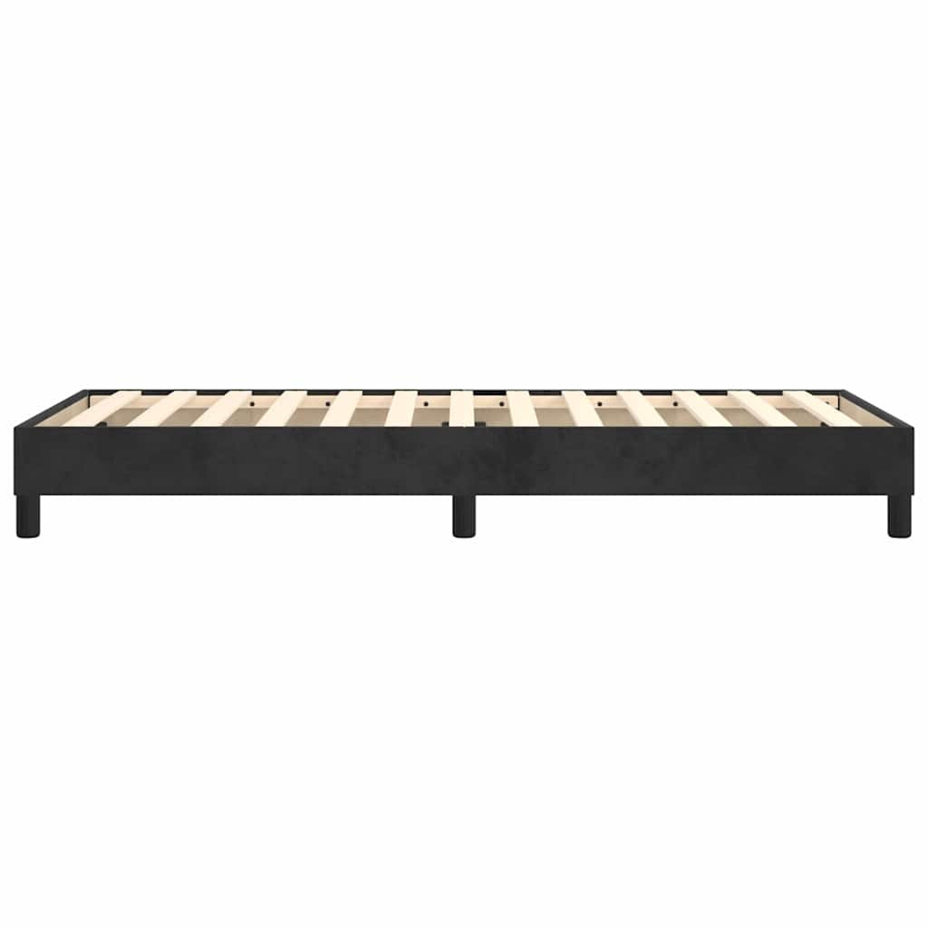 Boxspringbettgestell Schwarz 90x190 cm Samt