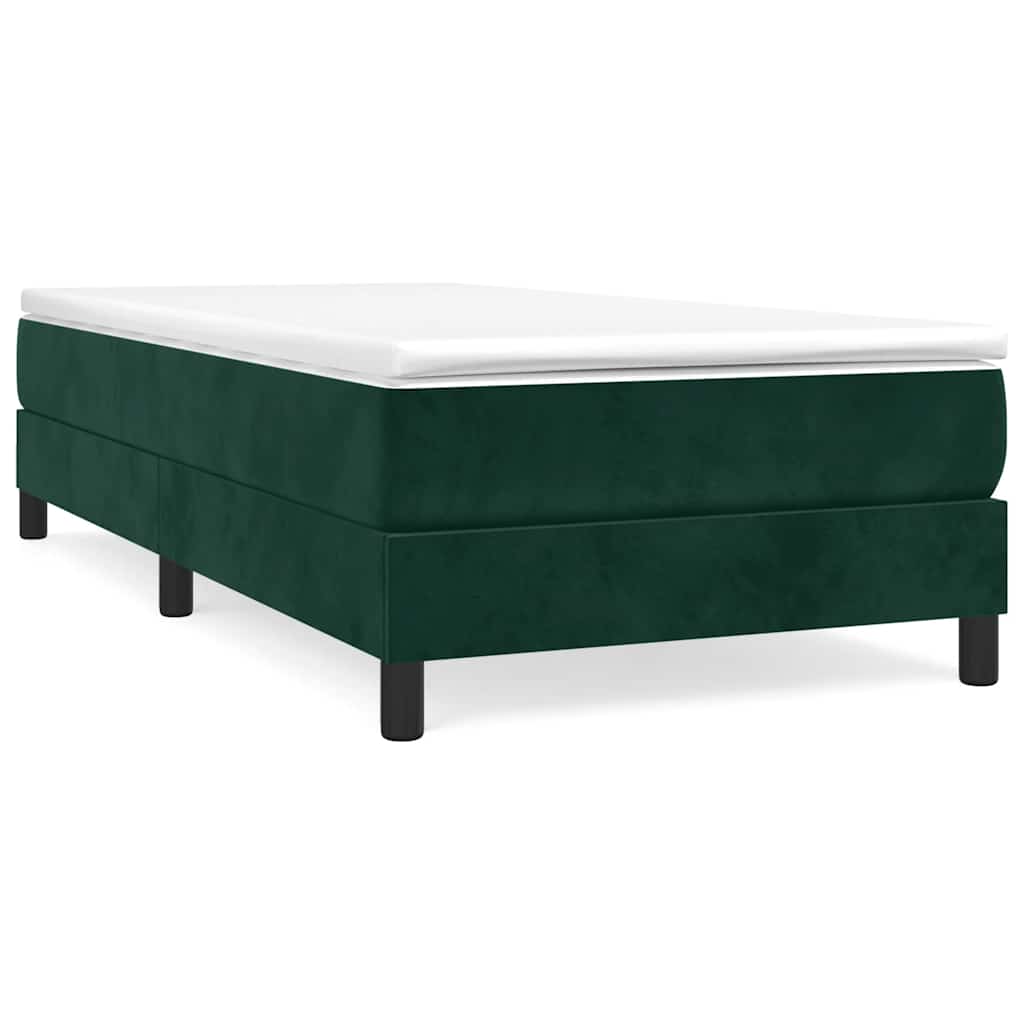 Boxspringbettgestell Dunkelgrün 90x190 cm Samt