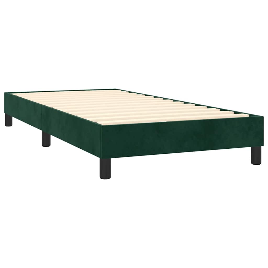 Boxspringbettgestell Dunkelgrün 90x190 cm Samt