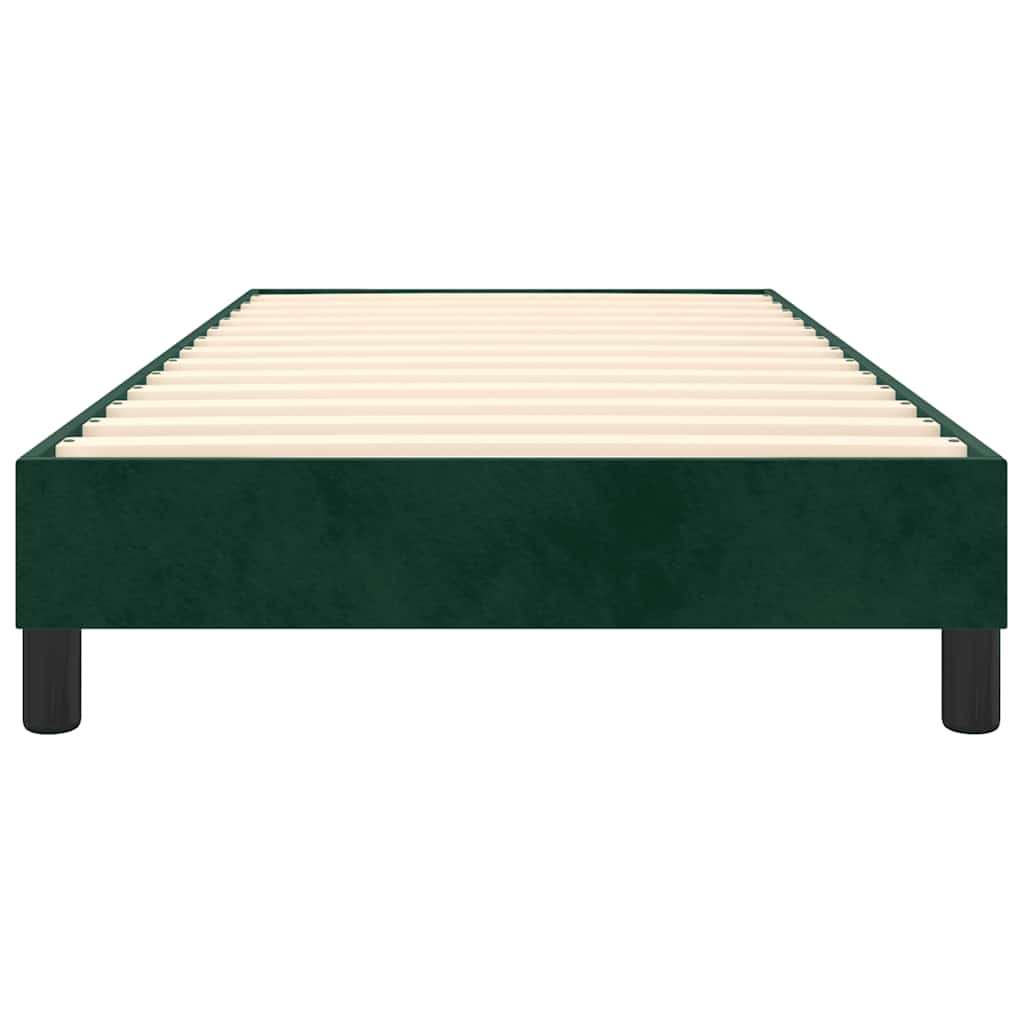 Boxspringbettgestell Dunkelgrün 90x190 cm Samt