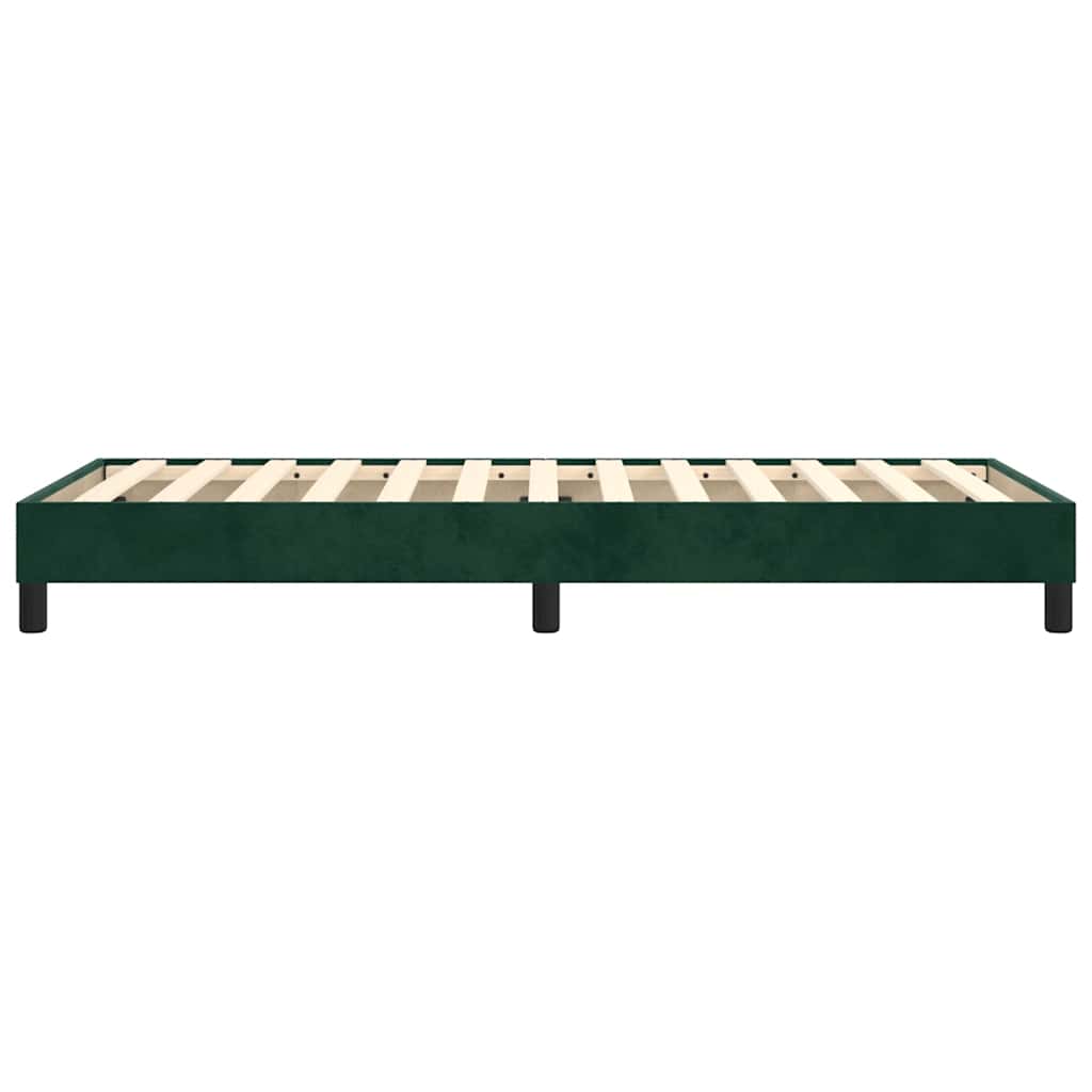Boxspringbettgestell Dunkelgrün 90x190 cm Samt