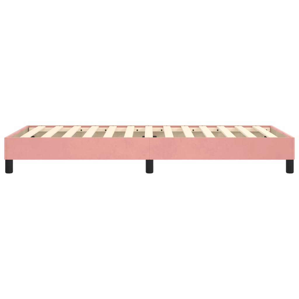 Boxspringbettgestell Rosa 90x190 cm Samt