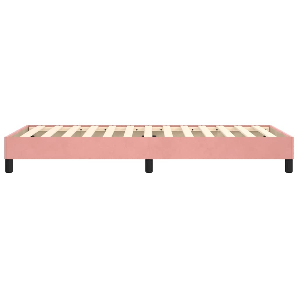 Boxspringbettgestell Rosa 90x190 cm Samt
