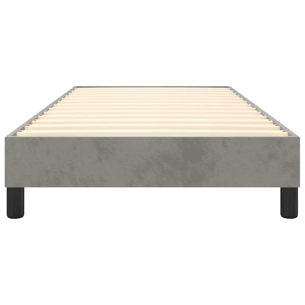 Boxspringbettgestell Hellgrau 90x200 cm Samt