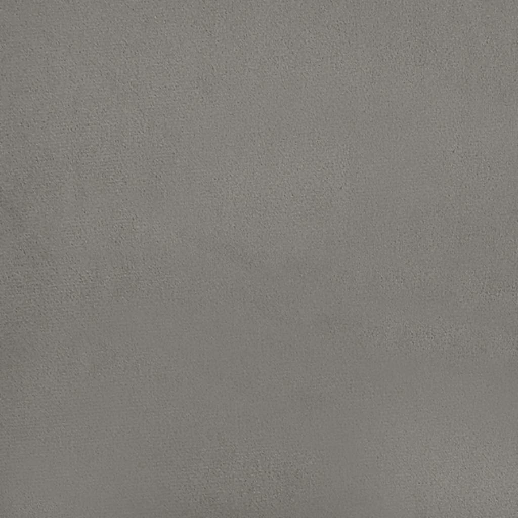 Boxspringbettgestell Hellgrau 90x200 cm Samt