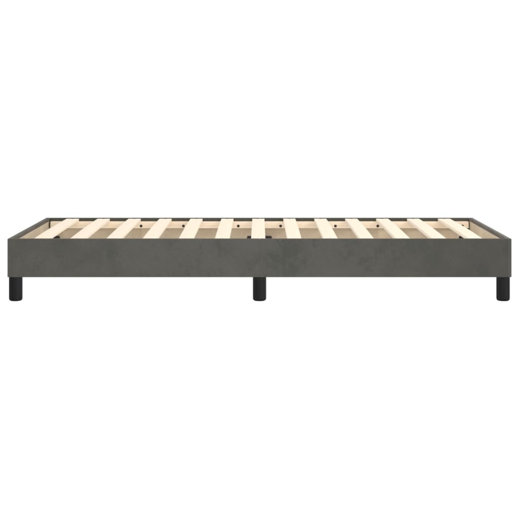 Boxspringbettgestell Dunkelgrau 90x200 cm Samt