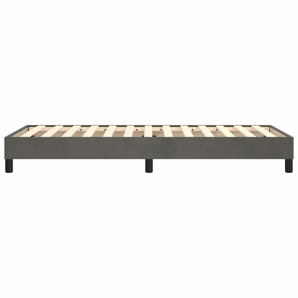 Boxspringbettgestell Dunkelgrau 90x200 cm Samt