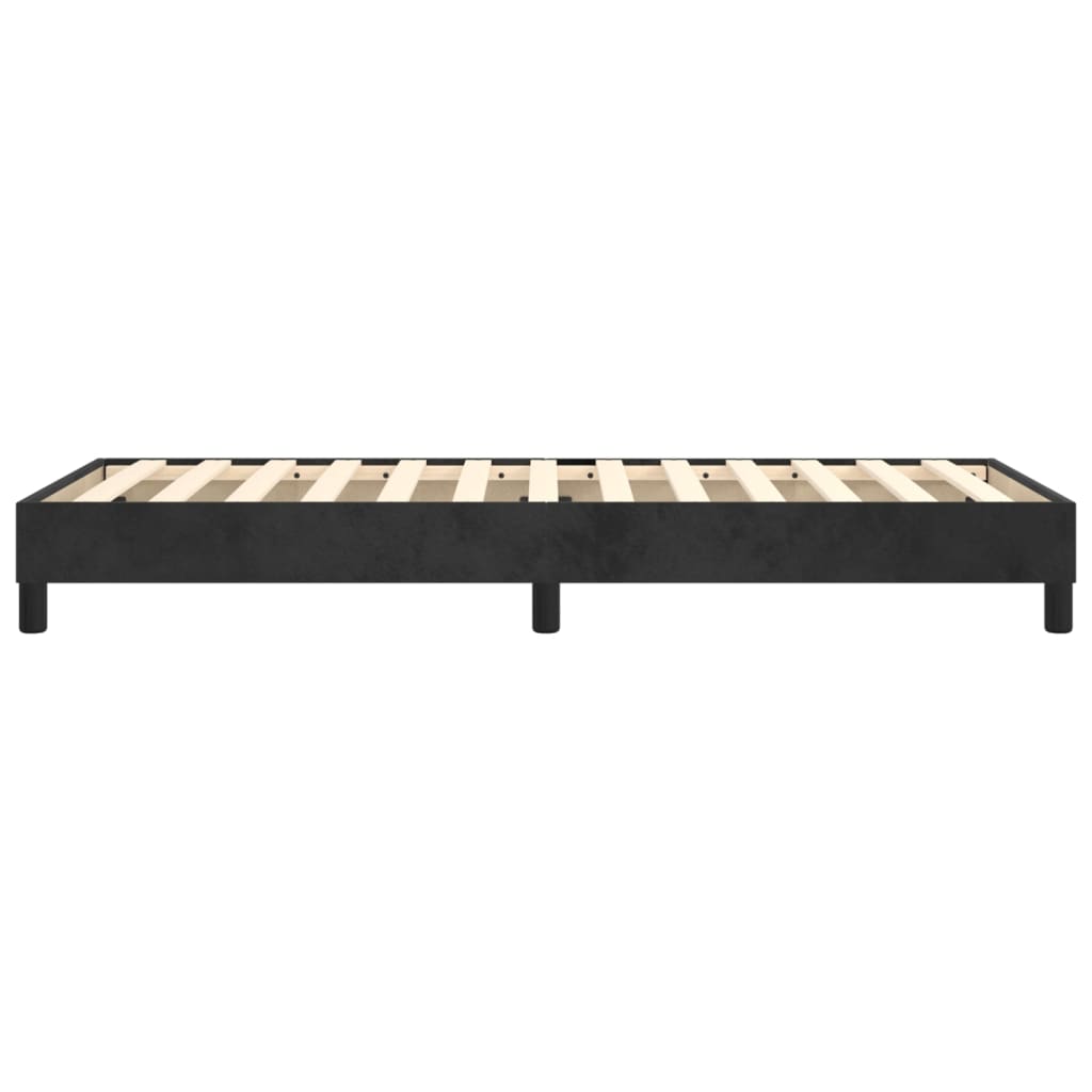 Boxspringbettgestell Schwarz 90x200 cm Samt