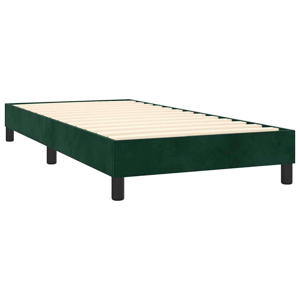 Boxspringbettgestell Dunkelgrün 90x200 cm Samt