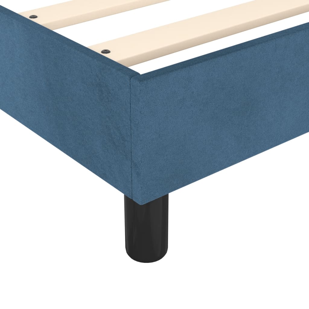 Boxspringbettgestell Dunkelblau 90x200 cm Samt