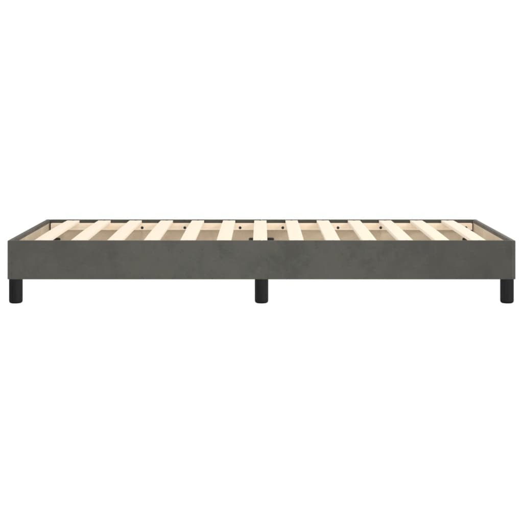 Boxspringbettgestell Dunkelgrau 100x200 cm Samt