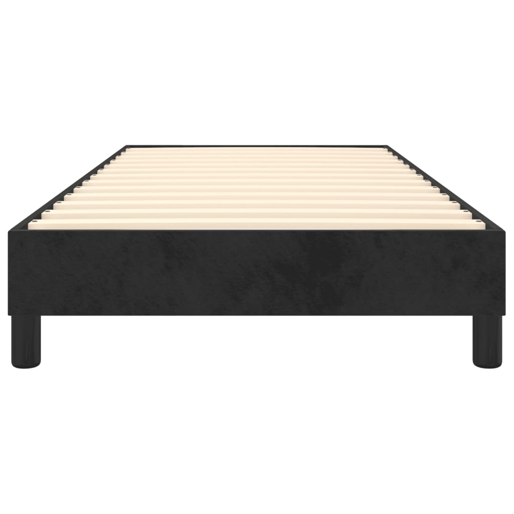 Boxspringbettgestell Schwarz 100x200 cm Samt
