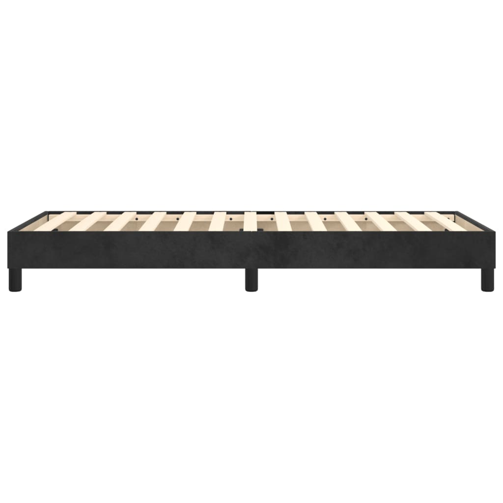 Boxspringbettgestell Schwarz 100x200 cm Samt