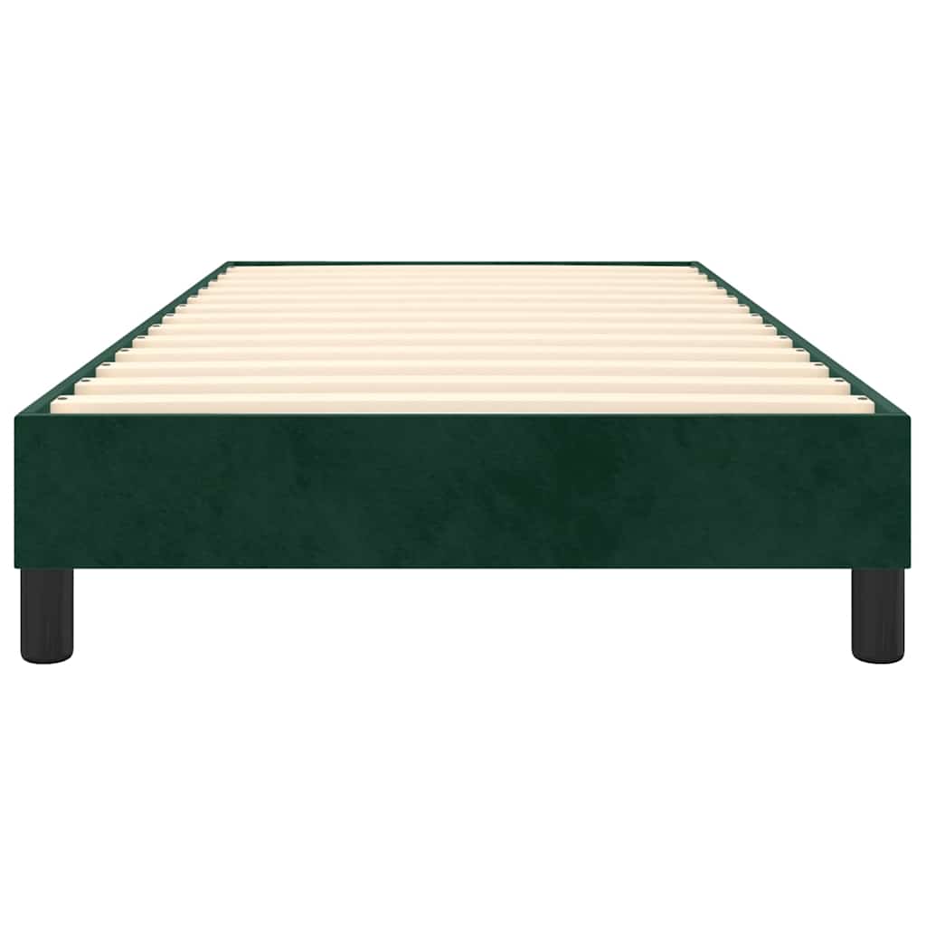 Boxspringbettgestell Dunkelgrün 100x200 cm Samt