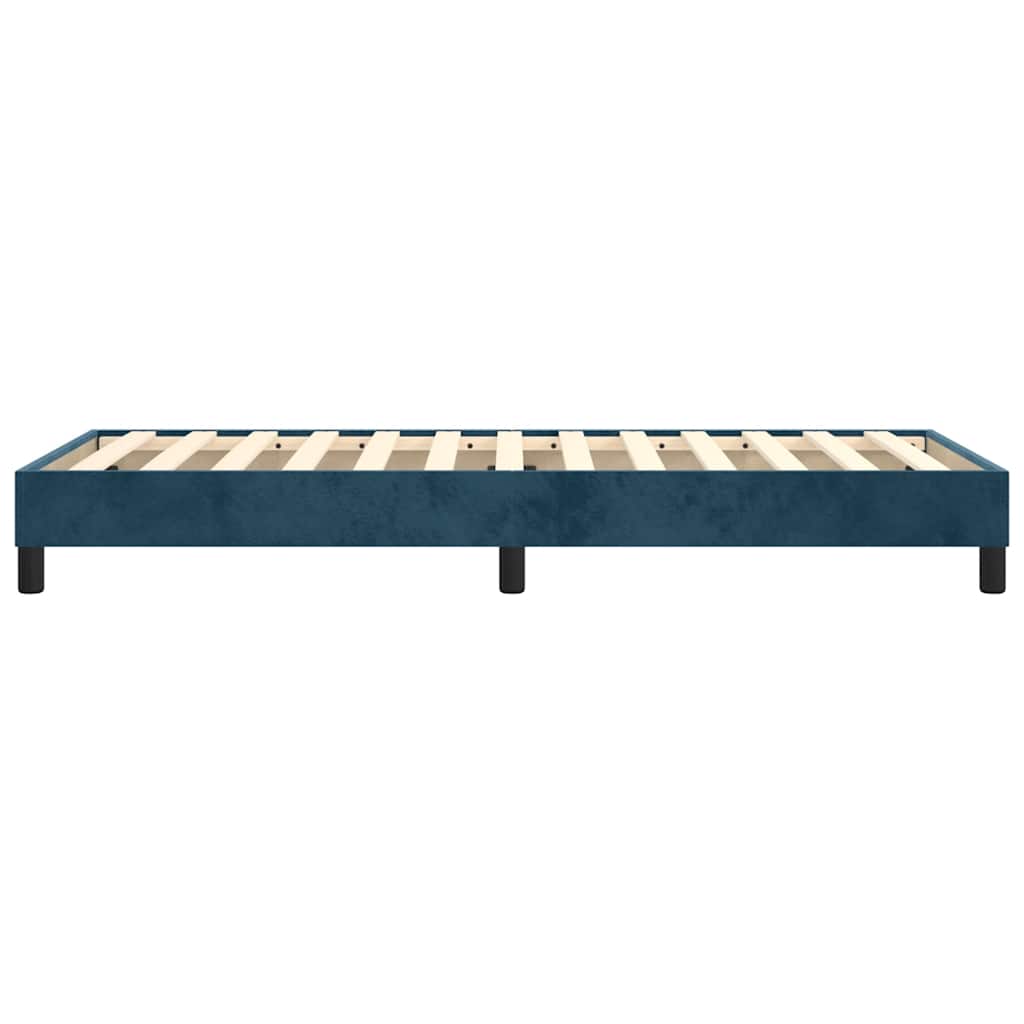Boxspringbettgestell Dunkelblau 100x200 cm Samt
