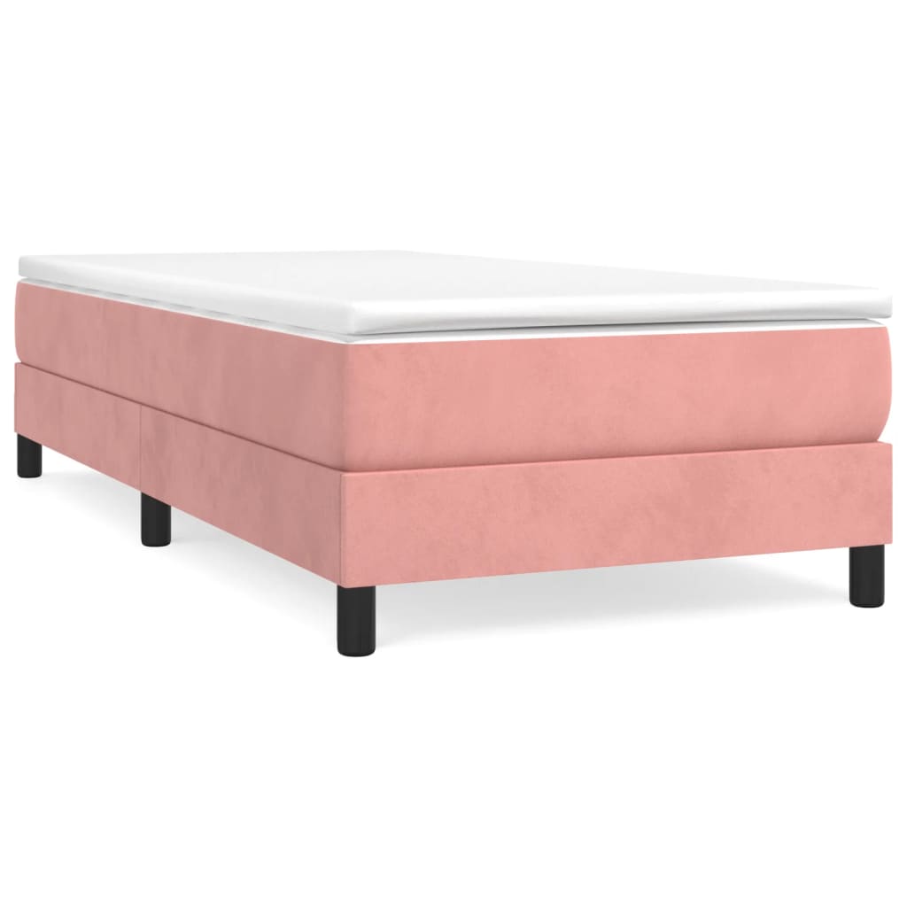 Boxspringbettgestell Rosa 100x200 cm Samt