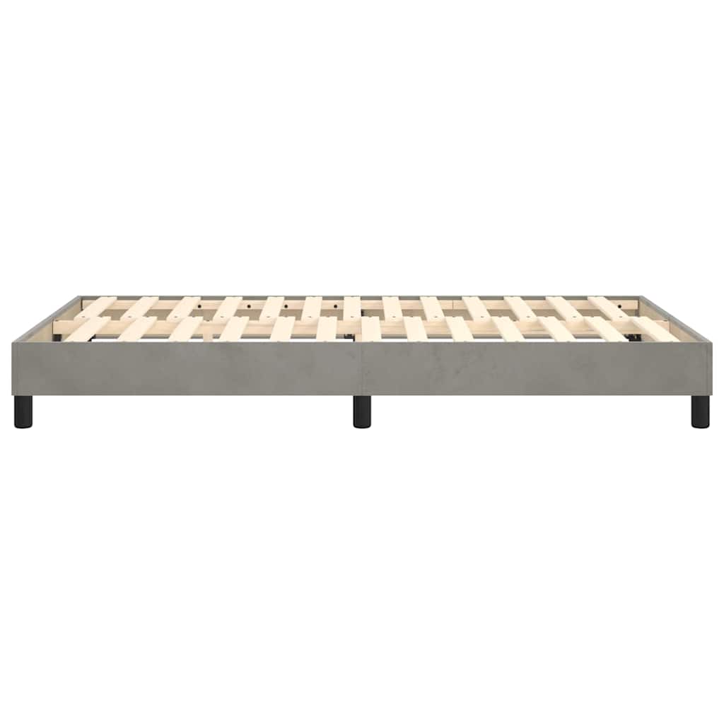 Boxspringbettgestell Hellgrau 120x200 cm Samt