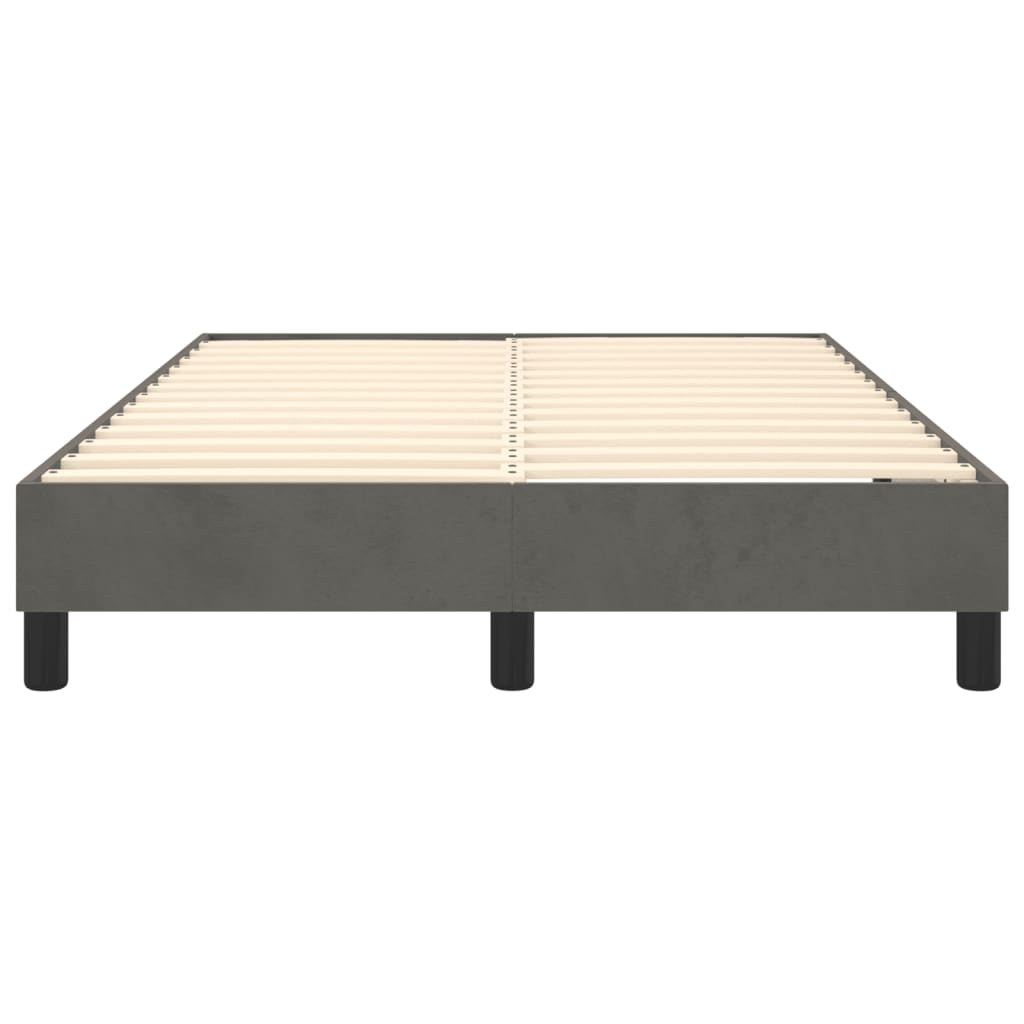 Boxspringbettgestell Dunkelgrau 120x200 cm Samt