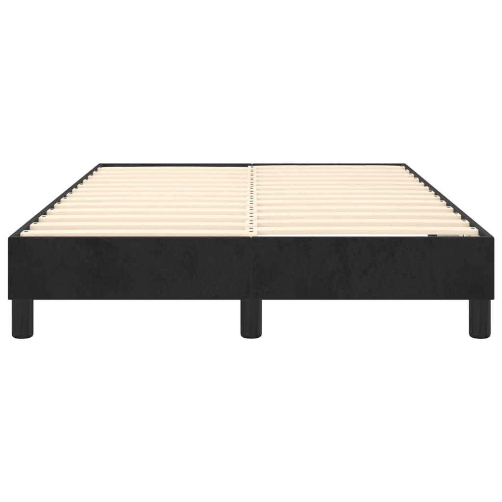 Boxspringbettgestell Schwarz 120x200 cm Samt