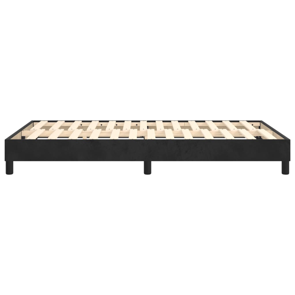 Boxspringbettgestell Schwarz 120x200 cm Samt