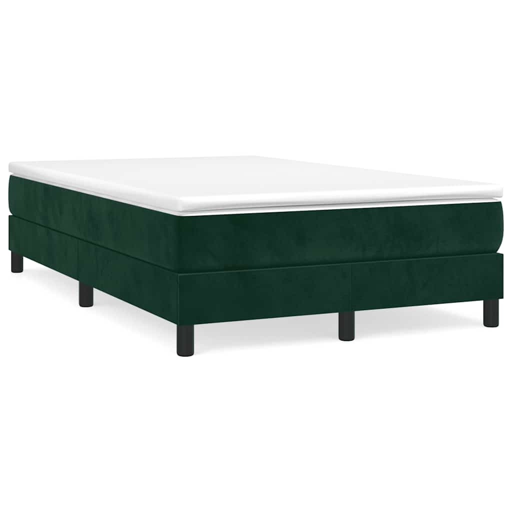 Boxspringbettgestell Dunkelgrün 120x200 cm Samt