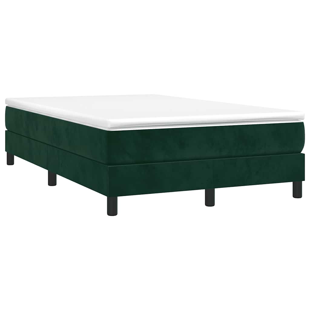 Boxspringbettgestell Dunkelgrün 120x200 cm Samt